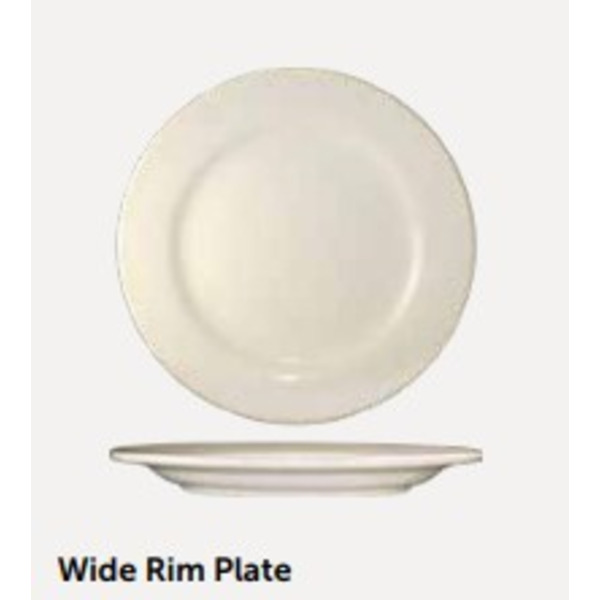 Tableware - 11" Wide Rim Plate, 1 Dz