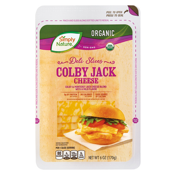 ALDI Simply Nature Organic Colby Jack Cheese Slices SameDay Delivery or Pickup Aldi