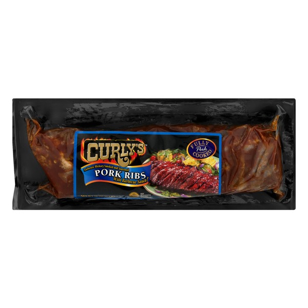 Curly's Pork Ribs With Barbecue Sauce (16 oz) Instacart
