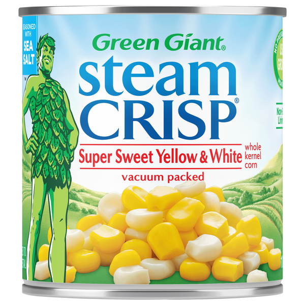 Green Giant Whole Kernel Corn, Super Sweet, Yellow & White Same