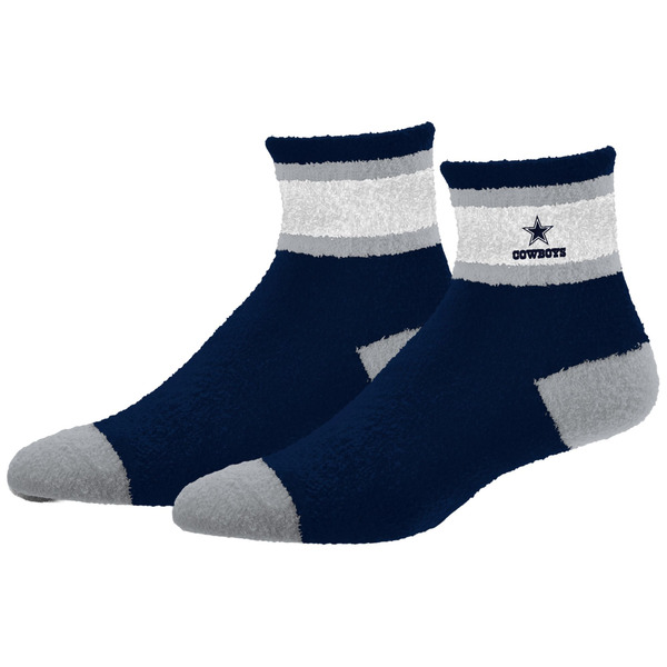 For Bare Feet Adult Dallas Cowboys Cozy Socks - Navy
