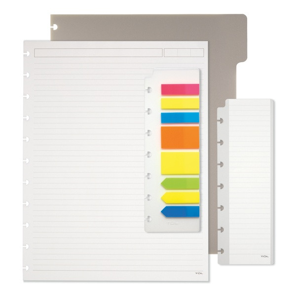 TUL Assorted Colors Letter Size Discbound Notebook Starter Kit