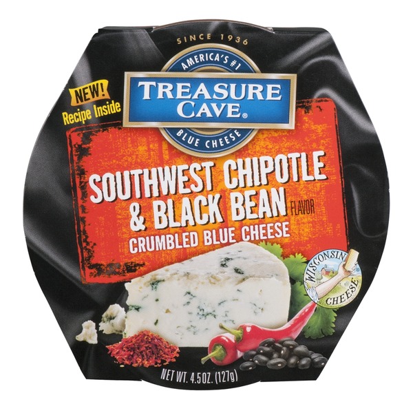 Treasure Cave Crumbled Blue Cheese Southwest Chipotle & Black Bean