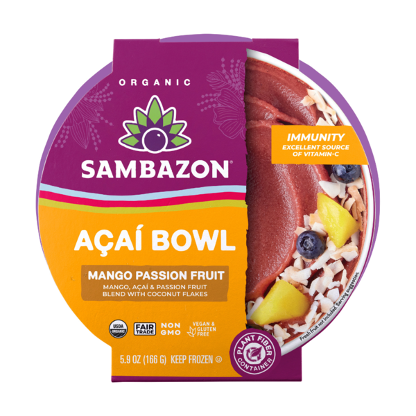 açaí bowl Sambazon Mango Passion Fruit Frozen Açaí Bowl Same-Day Delivery or
