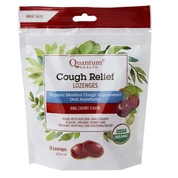 Quantum Health Cough Relief Bing Cherry Bagged Lozenges 18 ct Same