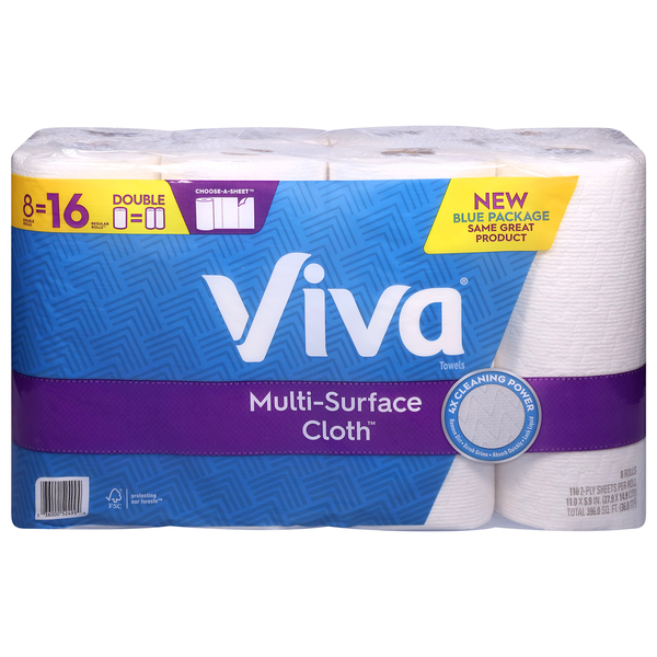 Publix Viva MultiSurface Cloth Paper Towels, ChooseASheet SameDay