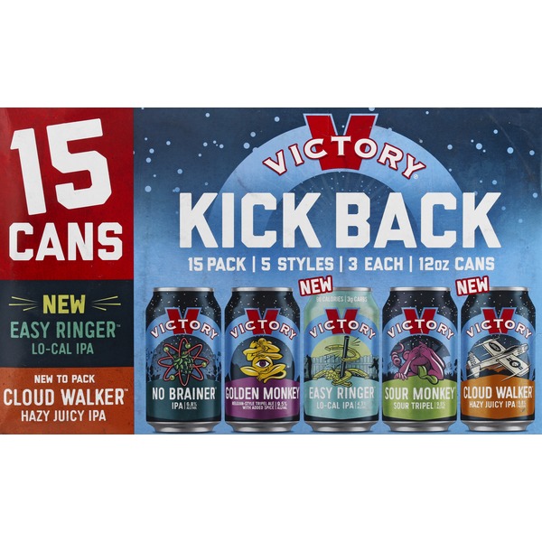 Victory Beer, Kick Back, 15 Pack (12 fl oz) Instacart