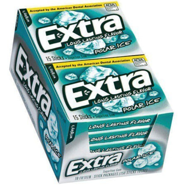 Extra - Polar Ice Gum - 10/15 stick packs