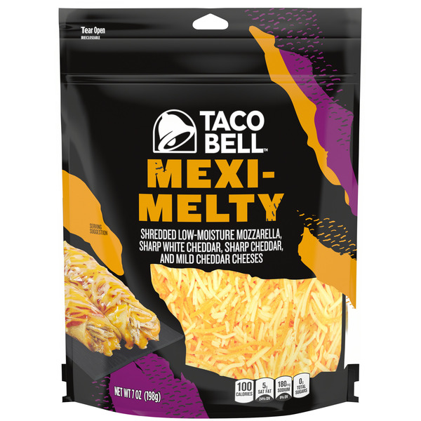 meltaです。 Taco Bell Mexi-Melty Sharp White Cheddar, Sharp Cheddar