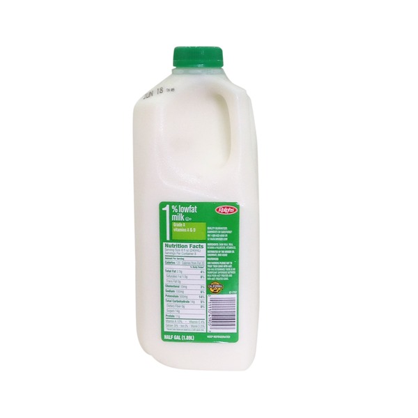 Kroger 1 Low Fat Milk (0.5 gal) from Ralphs Instacart