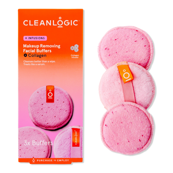 Cleanlogic Infusions Makeup Removing Facial Buffers + Collagen