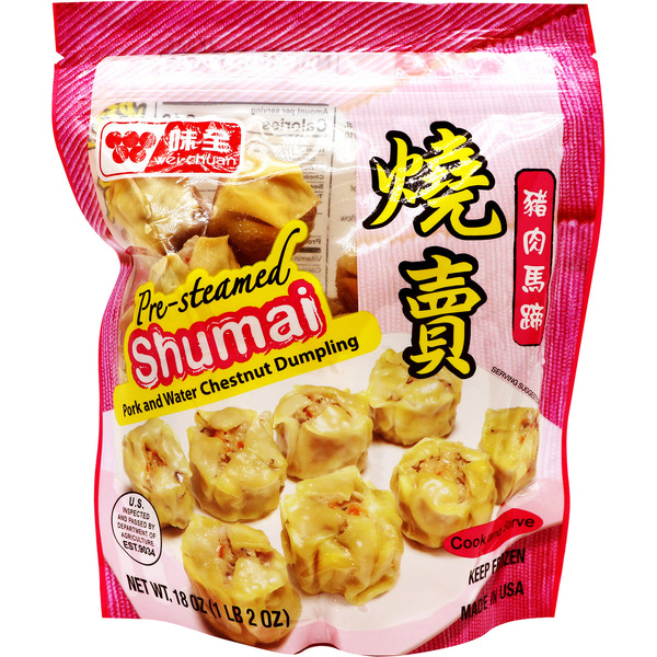 Wei-Chuan Shumai, Pre-Steamed, Pork & Water Chestnut Dumpling