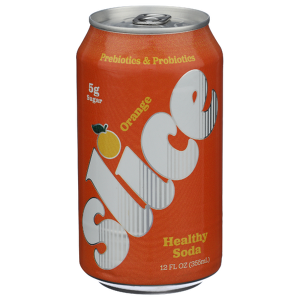 Slice Soda Orange Prebiotic & Probiotic Soda Same-Day Delivery or