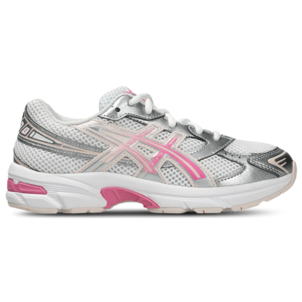 Asics Big Kids' GEL-1130 Casual Shoes, Size 4.5 - White/Dragon Fruit