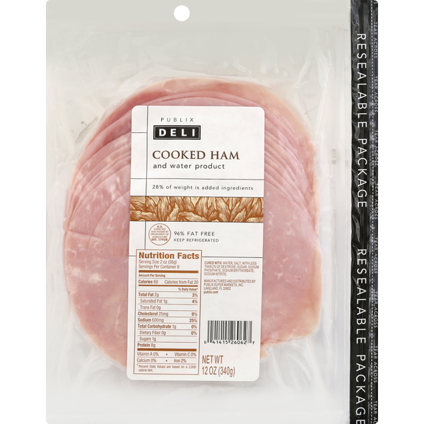 Publix Deli Cooked Ham (12 oz) Instacart