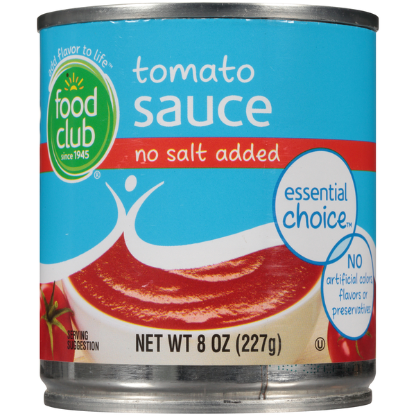 Food Club Tomato Sauce (8 oz) Instacart