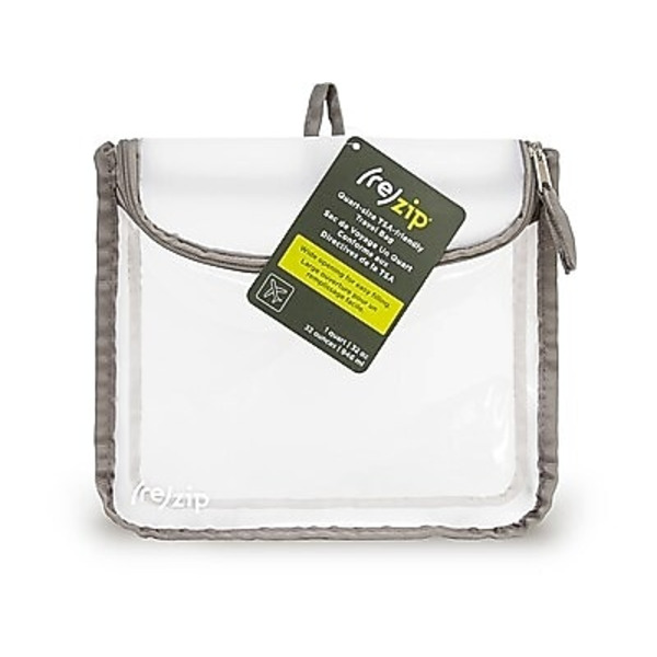 Rezip Co. Quart Zippered Travel Bag - Grey