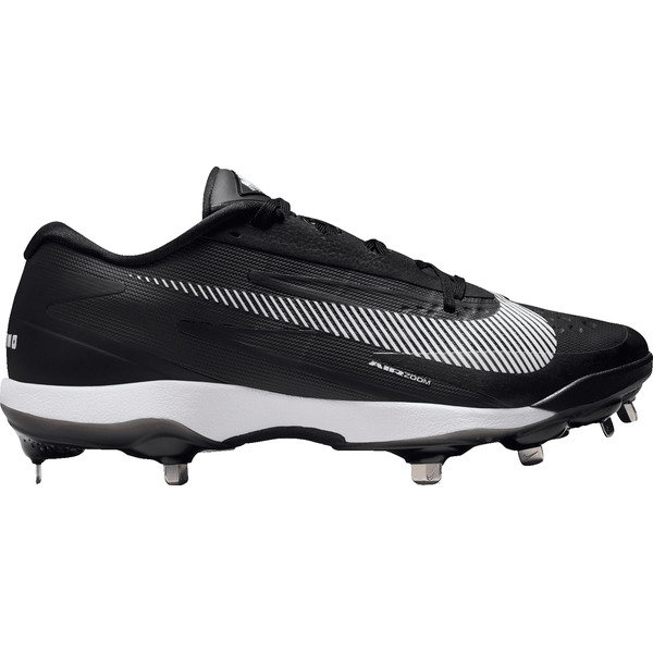 Nike Men's Diamond Standout Metal Baseball Cleats, Size 10.5, Medium/D - Black/White