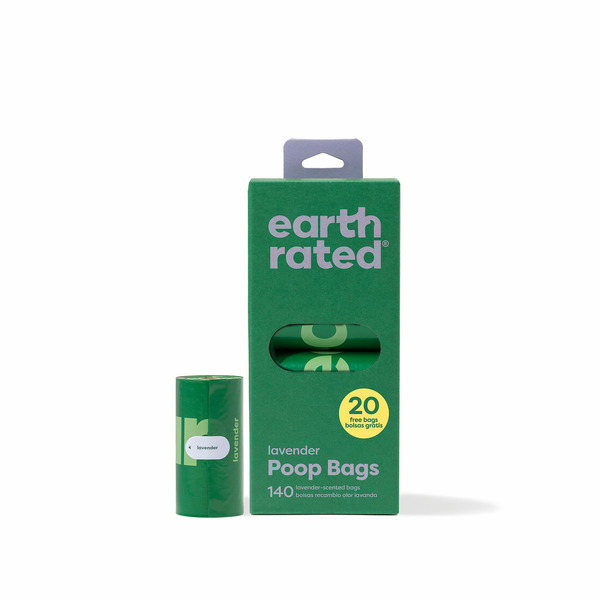 Earth Rated Lavender Poop Bags for Dogs