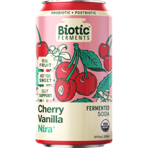 Biotic Ferments Organic Cherry Vanilla Nira Fermented Soda