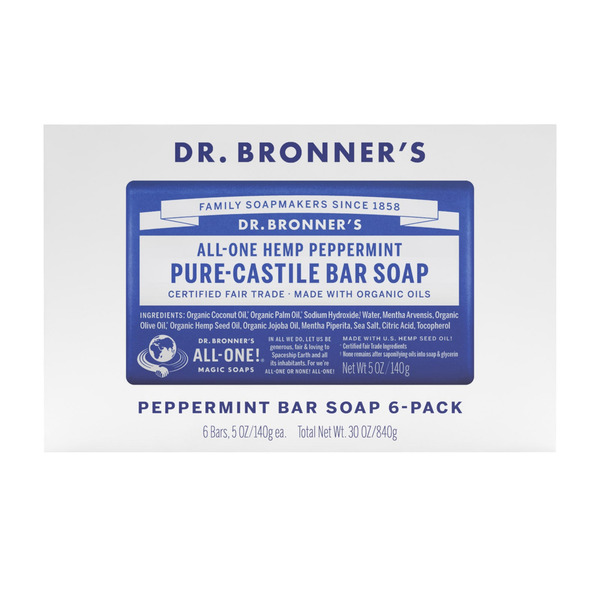 Dr. Bronner's Peppermint, Pure Castile Bar Soap Same-Day Delivery | Costco
