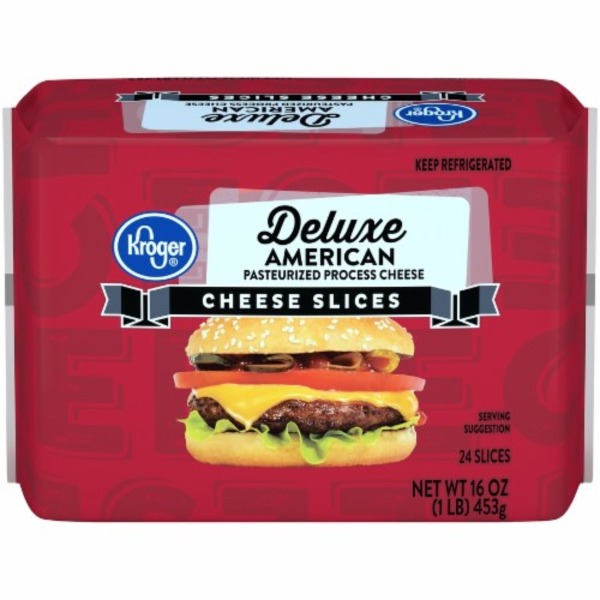 Kroger Deluxe American Pasteurized Process Cheese Slices (16 oz) from