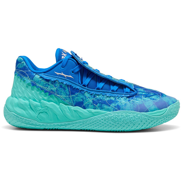 PUMA MB.05 Lo Basketball Shoes, Size M11/W12.5 - Ultra Blue & Intense Mint