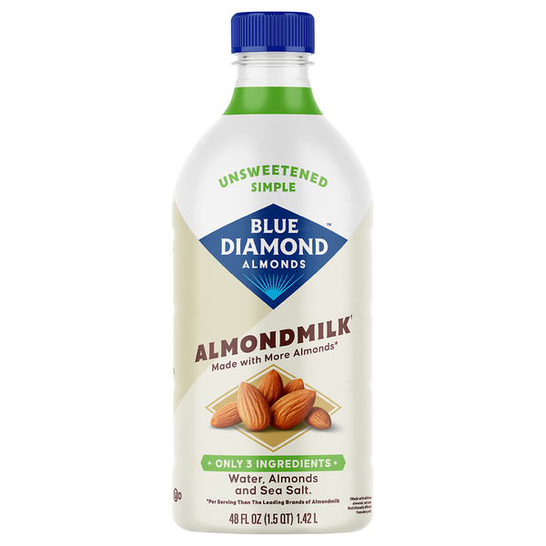 Blue Diamond Unsweetened Simple Almondmilk Same-Day Delivery or
