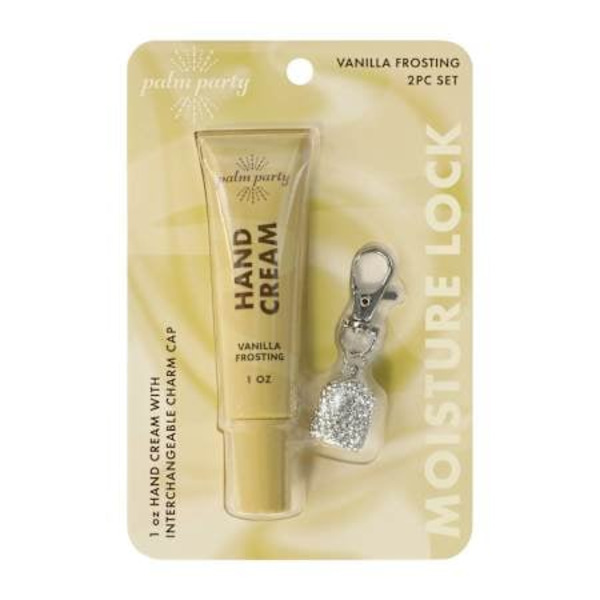Palm Party Vanilla Frosting Hand Cream & Charm, 1 oz 2-Piece Set