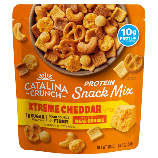 Catalina Crunch Xtreme Cheddar Protein Snack Mix, 18 oz