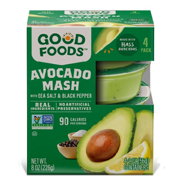 Good Foods Avocado Mash with Sea Salt & Black Pepper 4 pack