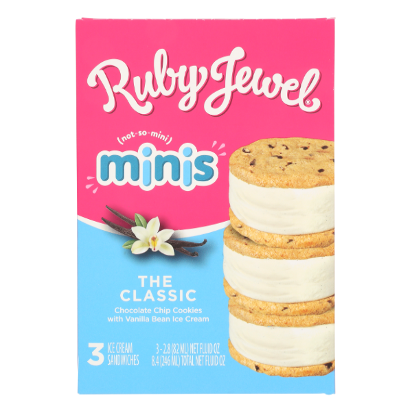 Ruby Jewel Mini Classic (Chocolate Chip Vanilla) 3 Pack Same-Day