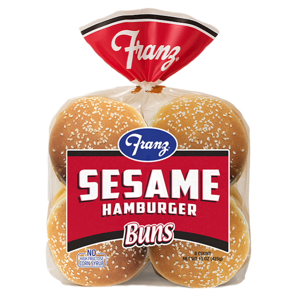 フランボワ～ズ Franz Cluster Sesame Hamburger Buns Same-Day Delivery or Pickup