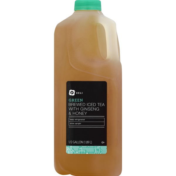 Publix Deli Iced Tea, with Ginseng & Honey, Green, Brewed (0.5 gal