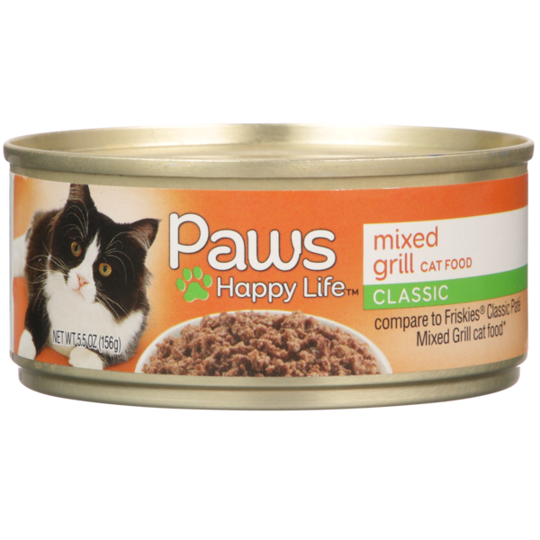 Paws Happy Life Mixed Grill Classic Cat Food (5.5 oz) Instacart