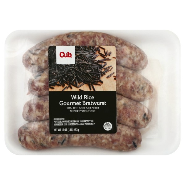 Cub Bratwurst, Gourmet, Wild Rice (16 oz) Instacart