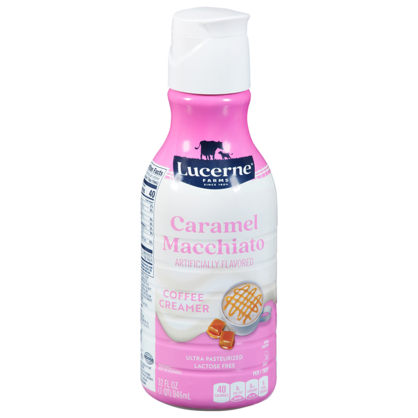 Lucerne Coffee Creamer, Lactose Free, Caramel Macchiato