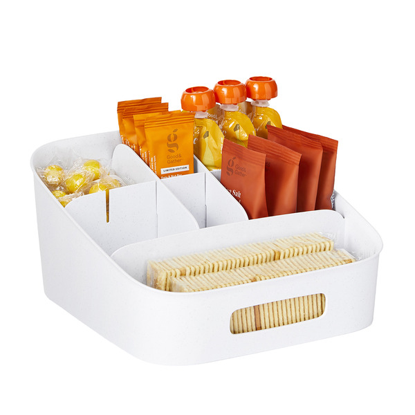 youCopia 3-Tier Adjustable Shelf Bin - White