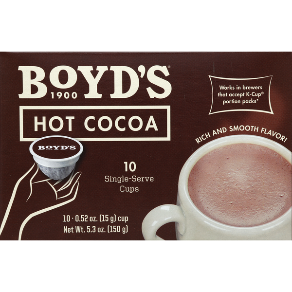 Boyd's Coffee Hot Cocoa, Single-Serve Cups Same-Day Delivery or