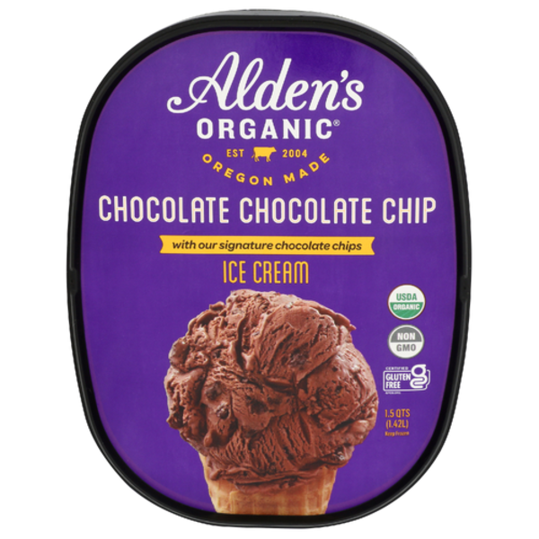 Alden's Organic Chocolate Chocolate Chip Ice Cream Same-Day