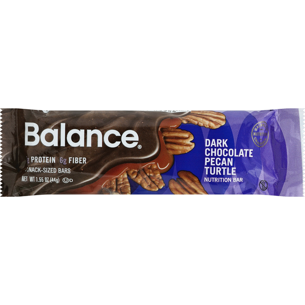 Balance Bar Nutrition Bar, Dark Chocolate Pecan Turtle, Snack