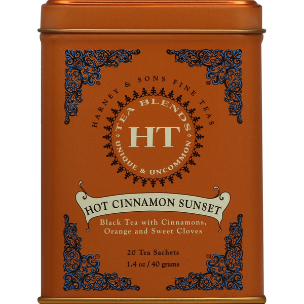 Harney & Sons Black Tea, Hot Cinnamon Sunset, Sachets Same-Day
