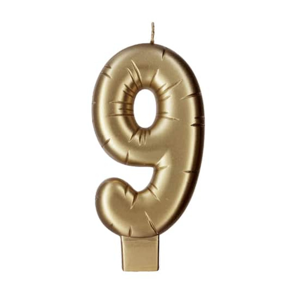 Makery Gold Number Candle
