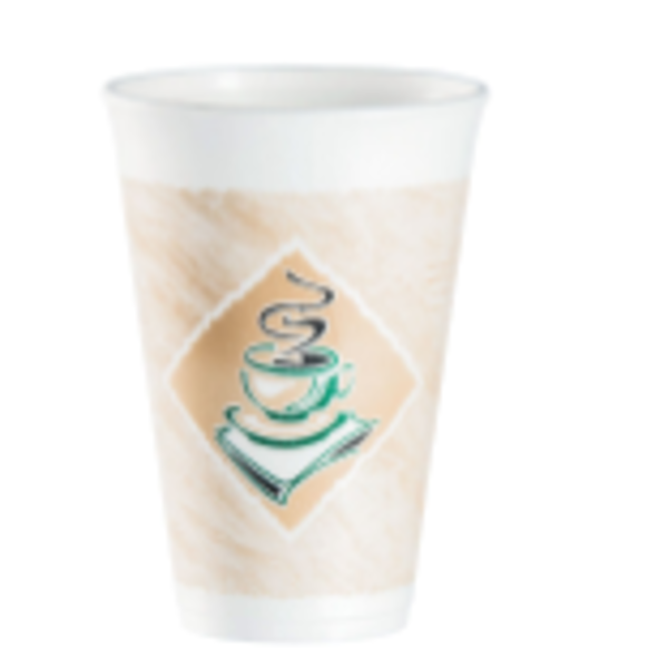 Dart - Foam Gourmet Coffee Cup, 16 oz, 1000 Ct