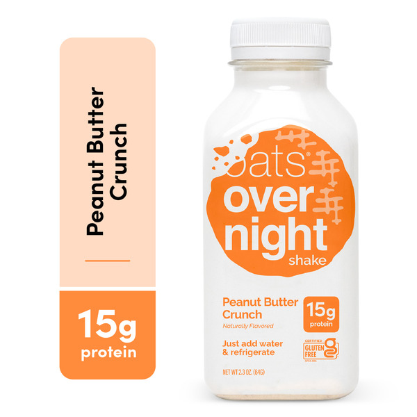 Oats Overnight Peanut Butter Crunch High Protein Oatmeal Shake