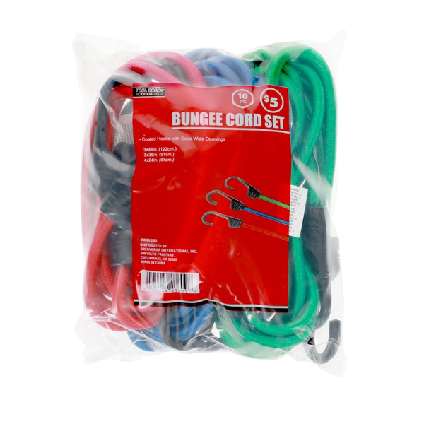 Dollar Tree TOOL BENCH HARDWARE Bungee Cord Sets Same-Day Delivery ...