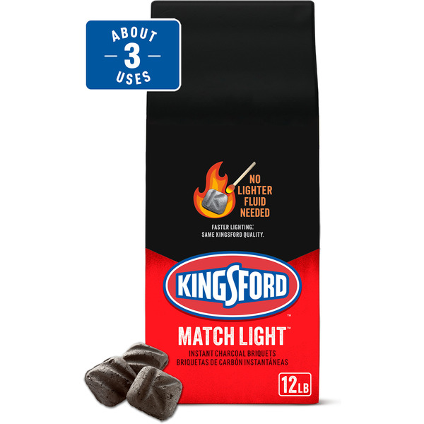 Kingsford Match Light Instant BBQ Charcoal Briquettes for Grilling Kingsford Match Light Instant BBQ Charcoal Briquettes for Grilling