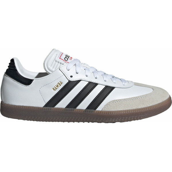 adidas Samba Indoor Medium Width Soccer Shoes, Size M9/W10 - White & Black