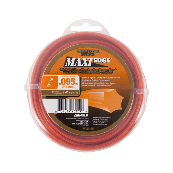 Arnold Spool 0.095" Maxi Edge Commercial Spooled Trimmer Line - 40'