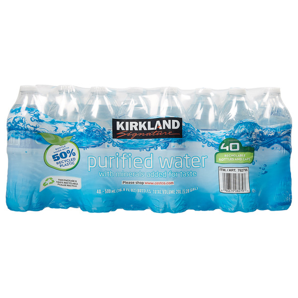 Costco Kirkland Signature Premium Bottled Drinking Water, 40 x 16.9 oz